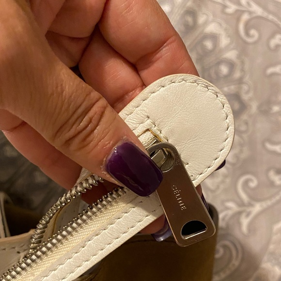 Authentic Celine Trapeze calfskin and suede bag - Picture 7 of 10